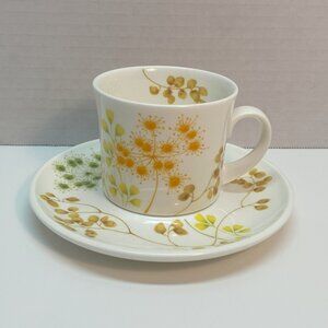Mikasa Vintage Woodcliff Cup and Saucer A9007 Ultra Ceram Bone China Plus Japan